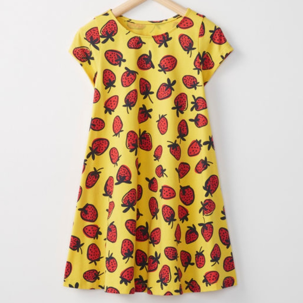 NWT Hanna Andersson 100% Cotton Dress Strawberries